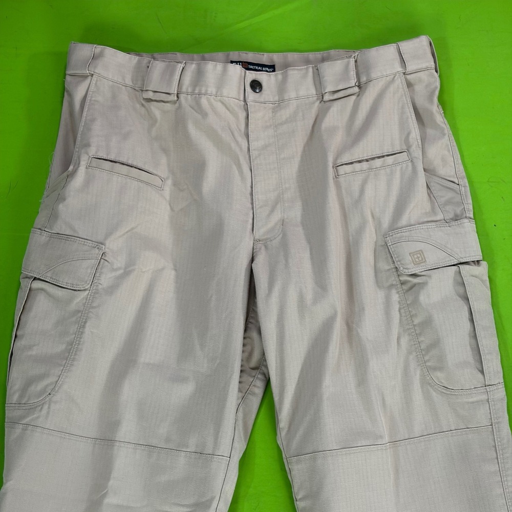 5.11 Tactical Taclite Pro Cargo Pants Mens 36/34 Khaki Ripstop Utility EDC 74273